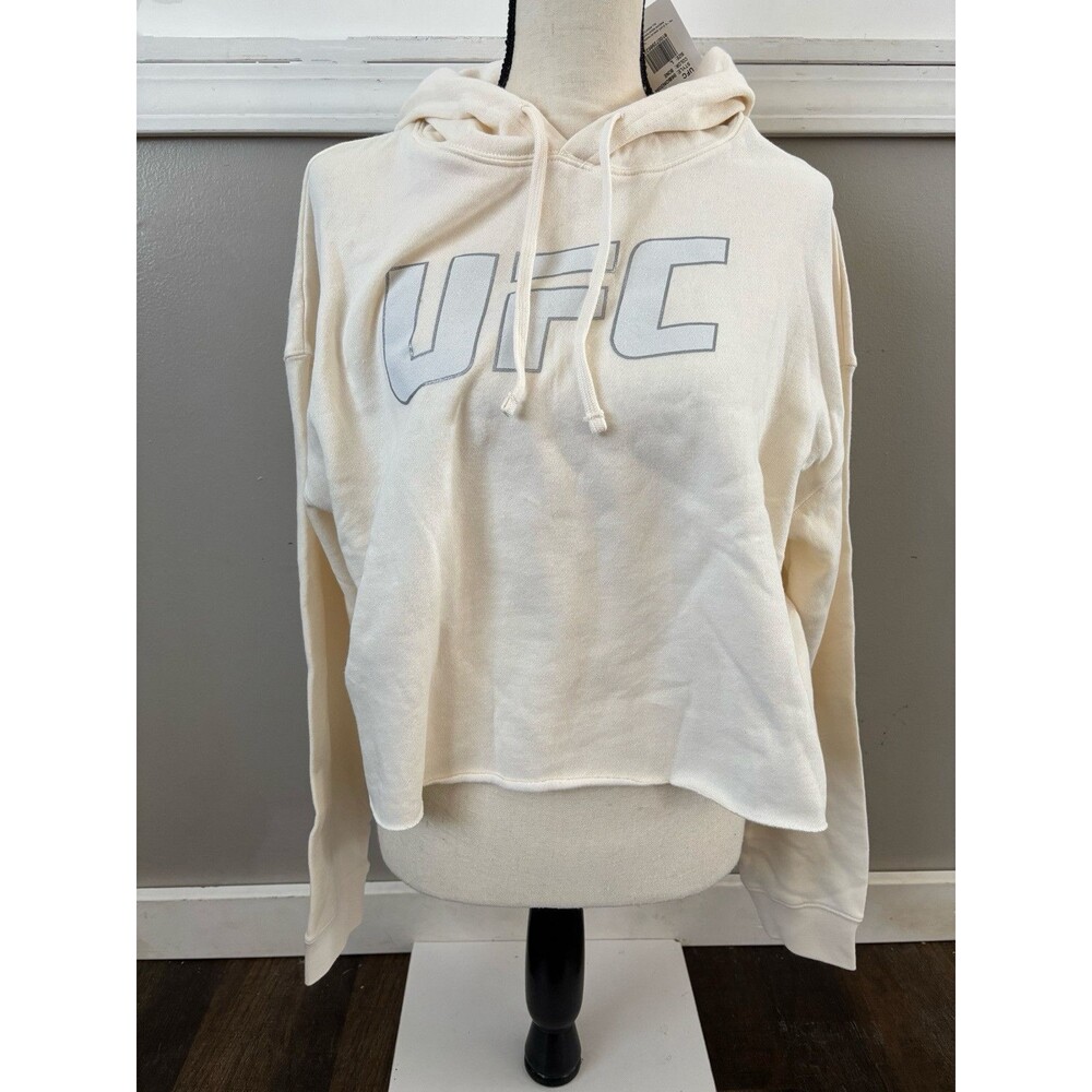 Woman's Hoodies & Sweatshirts UFC Crop Hoodie Off White Large